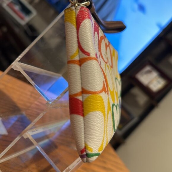 Coach Signature Rainbow Wristlet (Style #3289)(Pride Collection)(EUC) - Picture 8 of 11